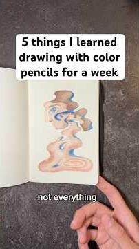 5 things I learned drawing with color pencils for a week #colorpencil #artchallenge #howtodraw #art