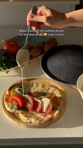 Safe to say I’m always buying extra Falafel from now on🫠 #fyp #falafel #صاج #sajvoyage #cooking #bread #dough #saj #wrap #eat | Saj Voyage