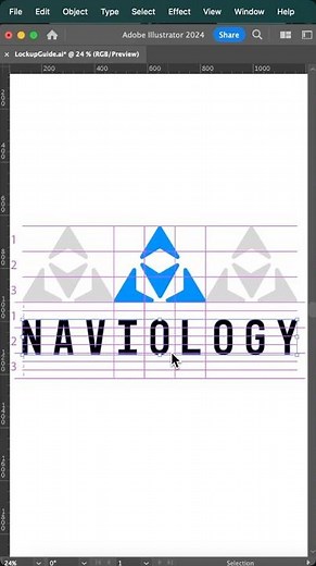 Vertical Logo Lockup script for #adobeillustrator #logodesign