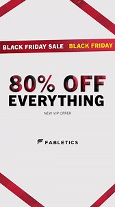 49K views | Our biggest sale of the season is here! Click to shop 80% off everything Fabletics as a new vip member. | Fabletics | Facebook