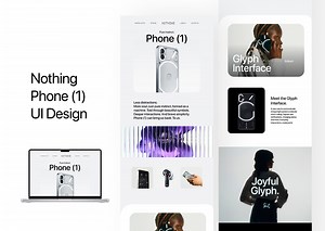 Nothing UI design for website. - Kre8ive Oche