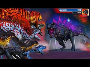 Rexy Brothers vs Mortem Rex Boss - Jurassic World The Game