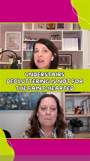 Understairs decluttering is not for the faint hearted