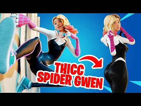 Fortnite THICC Spidey Skin Showcase | SPIDER GWEN