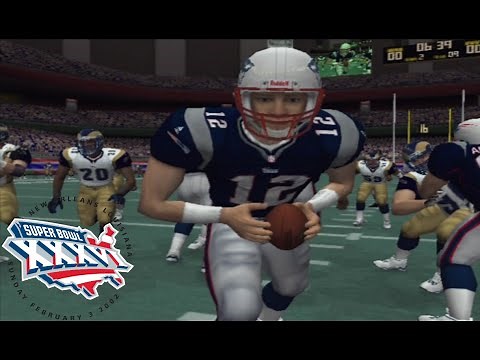Madden NFL 2002 PS2 | Super Bowl XXXVI Rematch | St. Louis Rams vs New England Patriots