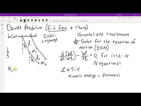 Double Pendulum Lagrangian Mechanics Physics Homework