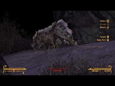 Fallout New Vegas Game play 63: A trail of cryptic notes, leading up a dangerous mountain trail!