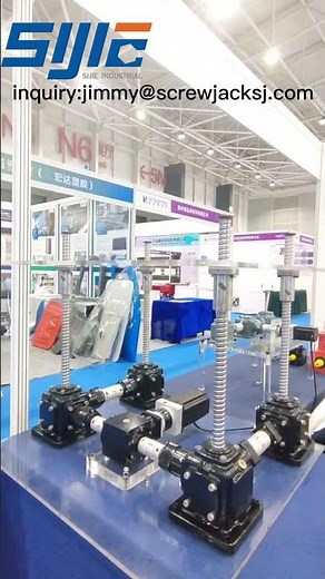 High-precision bevel gear ball screw jack system for high-speed and high-frequency operation.
