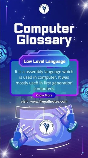 Low Level Language | Computer Glossary, Dictionary, Term #glossary #lowlevelprogramming #programming