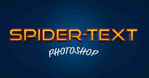 Spider-Man Text Effect in Photoshop – Layer Styles Tutorial
