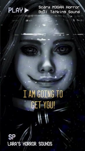 😱 Scary M3GAN Horror Doll Talking | Horror Sounds #megan #m3gan #horrorsounds 😱