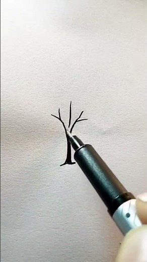 How to drawing tree easy technique#drawing#drawingtechniques#art