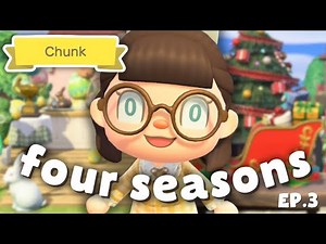 I Decorated All FOUR Seasons on ONE Animal Crossing New Horizons Island!