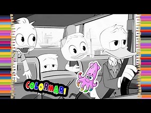 Disney Ducktales Coloring Book Pages for Kids Episode 3