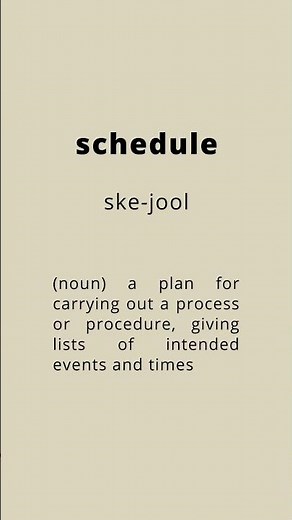 How to pronounce schedule || Pronunciation and meaning