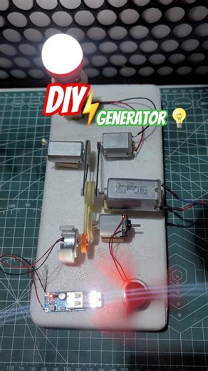 Multi-Output DC Generator Demonstration System#diyprojects #tech #youtubeshorts #inventiontech
