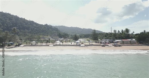 Telok Melano Beach in Sarawak is a scenic fishing village at Borneo's westernmost tip, known as the start of the Pan Borneo Highway (Kilometre 0.00). Accessible by a newly built road from Sematan.