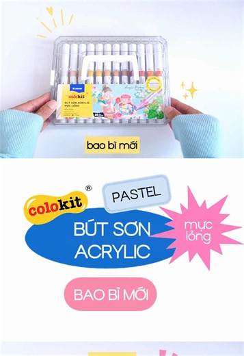 Acrylic Marker hộp trong suốt - Vì sao bảo bối thích & review ngắn