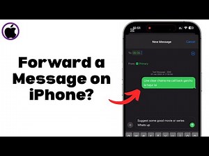 How to Forward a Message on iPhone?