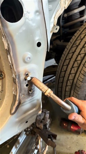 Installing a NewNut Inside the Door Pillar -Clean & Strong Fix #ซ่อมรถ #carrepair