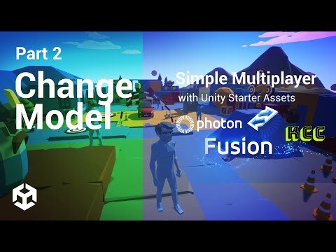 #2 Simple UNITY Multiplayer with PHOTON FUSION ADVANCE KCC | Change Model it's Easy