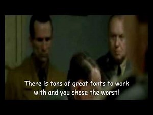 Hitler freaks out over Comic Sans MS