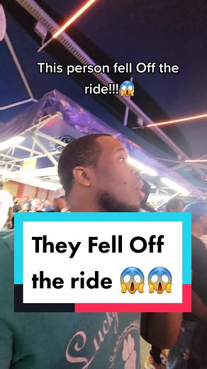 This person fell off the ride. #rollercoaster #accidents #viral #fyp