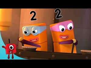 Numberblocks - Trick or Treat with the Terrible Twos! | Learn to Count | Learning Blocks