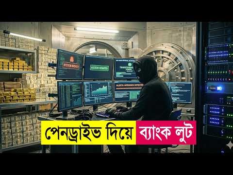 পেনড্রাইভ দিয়ে ব্যাংক লুট! Movie Explained in Bangla | Robbery