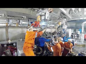 Wartsila diesel engine. Piston and liner .