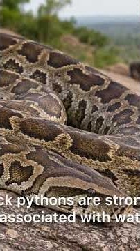 🐍 African Rock Python facts #reptiles