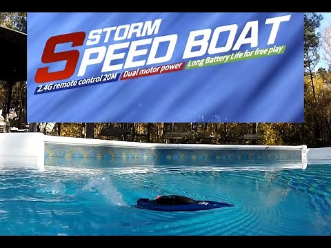 HUI CAN - Speed Boat Storm - Micro RC Boat Unboxing, Running and Review