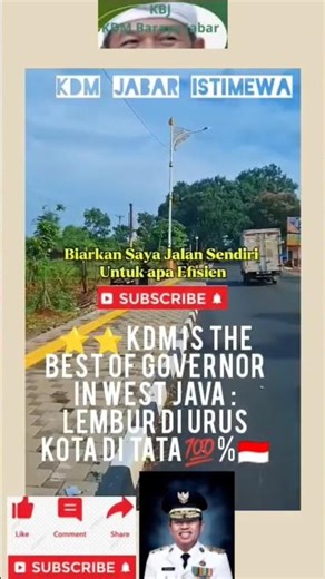 ⭐⭐KDM IS THE BEST OF GOVERNOR IN WEST JAVA : LEMBUR DI URUS KOTA DI TATA💯%🇮🇩 #kangdedimulyadi