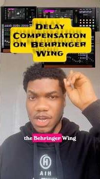 Behringer Wing: How to setup Delay compensation manually