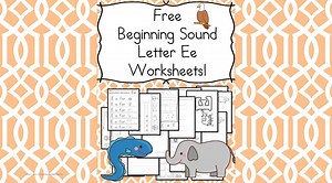 18 Free Beginning Sounds E Worksheets with easy download | Mrs. Karle's Sight and Sound Reading
