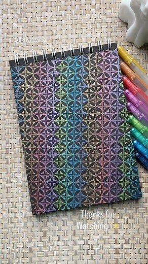 2.4K views · 78 reactions | ✨design 277✨ #colourful #metallic morning ☕️ Thanks for watching my videos. ♥️勺李冀 Gellyroll metallic pens @sakuracolorproducts marketed by @hobbycraftindia Black sketchbook @scholarestore #reels #creative #réel #artoftheday #gellyroll #gellyrollmetallic #gellyrollpens #gridpattern #pattern #patternoftheday | Simartville | Facebook