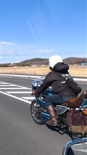 爽快に走るGS400 #旧車バイク #gs400 #クラシックバイク #女性ライダー #バイク女子