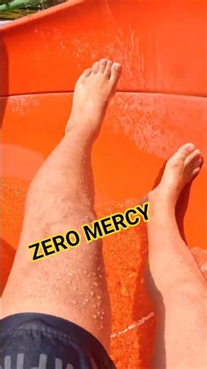Red Slide. Zero Mercy 😱💦 | Body Waterslide POV