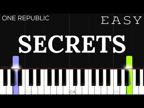 OneRepublic - Secrets | EASY Piano Tutorial