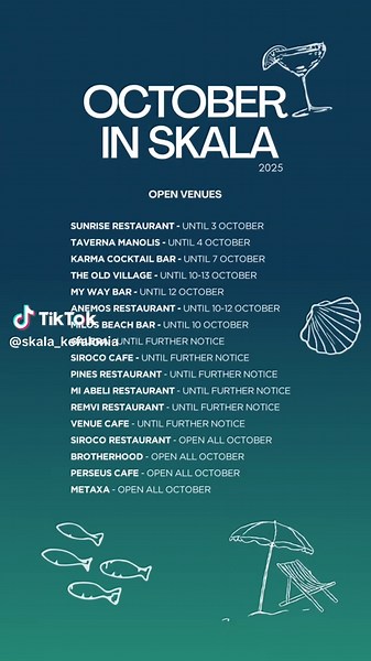 Explore Skala, Kefalonia: October Dining and Nightlife