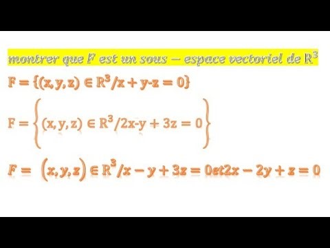 Espaces vectoriels - partie 1 : espace vectoriel