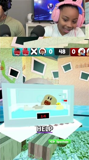 Babies trapped in game! Will they escape fried chicken fate? #shorts