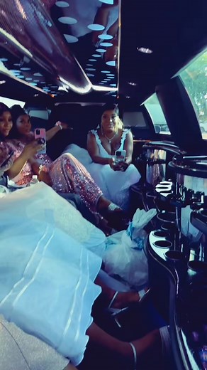 Experience Luxury Inside a Limo with Friends
