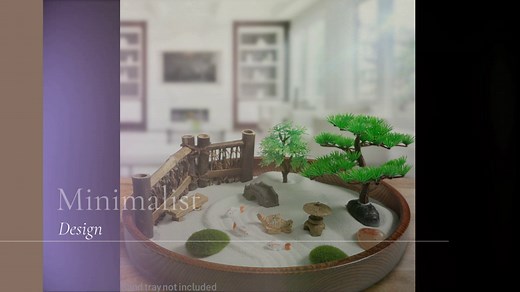 COCORO DIY Desktop Zen Garden for Desk and Office Accessories Includes Zen Garden Sand, Rocks, Rake, Moss Stones, Fishes, Lantern, Bridge, Bench, Baby Pine Tree, Pine Tree, and Turtle