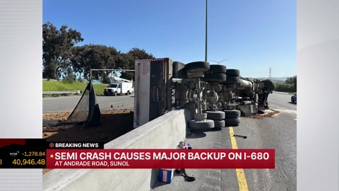 Major crash in Sunol snarls traffic on I-680