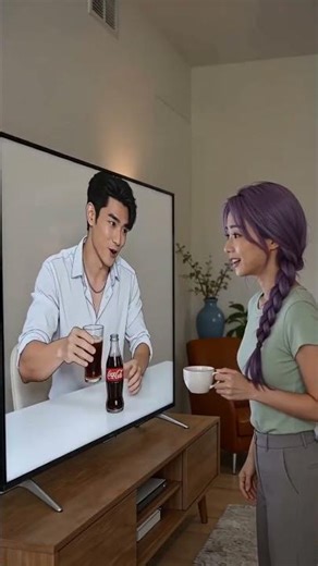 How did the Coke spill THROUGH the screen 🤯 #funny #shorts