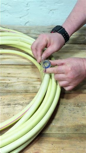 Genius Garden Hose Hack! (Using a Plastic Bottle) #shorts #diy #lifehack