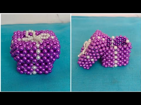 Beaded Gift Box | DIY | How to make Beads Gift Box | Jewellery Box making with beads | Beads craft