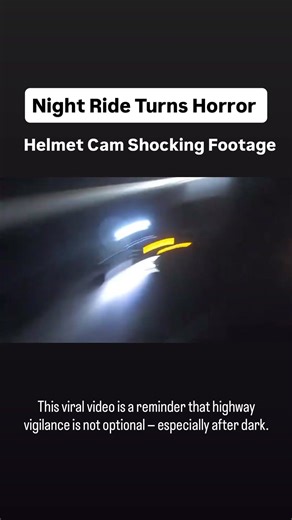 Highway Loot Trap? Night Ride Turns Horror After Bike Hits Stone | Helmet Cam Shocking Footage
