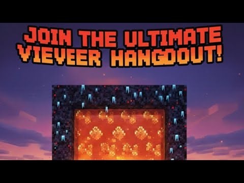 Minecraft Live stream sever java and bedrock may join